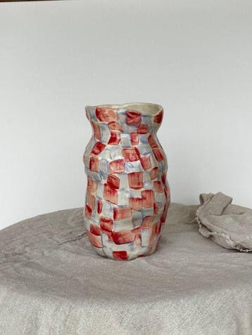 Marina Dobrojan - Vaas - Klei, Antiek en Kunst, Antiek | Glas en Kristal