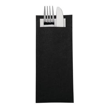Bestekzakje | Incl. Servet | Papier | 500 Stuks | 195x57mm, Verzenden, Nieuw in verpakking