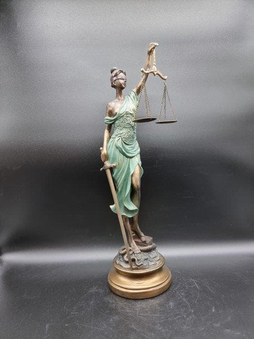 Beeld, XL Lady of Justice 53cm - 53 cm - Hars, Antiek en Kunst, Kunst | Designobjecten
