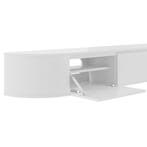 Aura Japandi Tv-meubel 240 x 35 x 33 cm - Wit, Ophalen of Verzenden, Nieuw