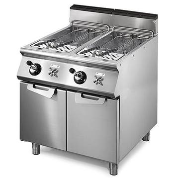 Pastakoker | Gas | Op Onderstel | 2x 26L | 19kW | 2x GN, Verzenden, Nieuw in verpakking