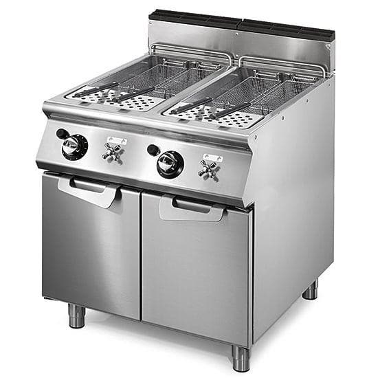 Pastakoker | Gas | Op Onderstel | 2x 26L | 19kW | 2x GN, Zakelijke goederen, Horeca | Keukenapparatuur, Nieuw in verpakking, Verzenden