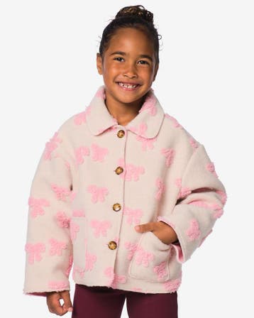HEMA Kinderjas teddy roze 25% korting, Verzenden, Nieuw
