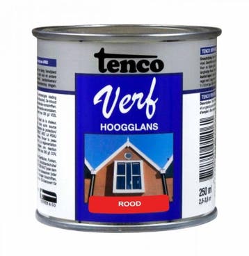 Tenco Verf Donkergroen Hoogglans 250 ml, Ophalen of Verzenden, Nieuw