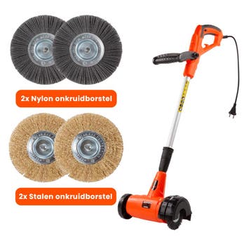 Kibani elektrische onkruidborstel 400 WATT - Inclusief 4, Nieuw, Kibani