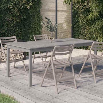 Ruime tuintafel 200x100 grijs - Retoertje buitenkans, Ophalen of Verzenden, Zo goed als nieuw, Rechthoekig, Hout