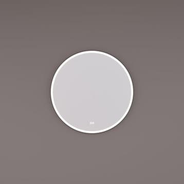 HIPP Design spiegel Rond Mat Zwart LED Baan 80 x 3 cm met, Ophalen of Verzenden, Nieuw