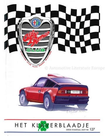 2009 ALFA ROMEO CLUB HET KLAVERBLAADJE 127 NEDERLANDS, Nieuw, Alfa Romeo, Author