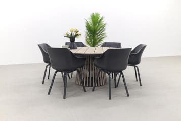 Hartman Sophie Element/GI Trinxa ronde tuinset - Ø148 cm., Verzenden, Nieuw, Kunststof, Tuinset