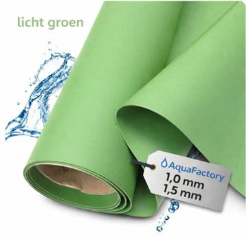 PVC Vijverfolie Lichtgroen – Diverse Diktes, Nieuw