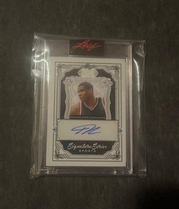 2021 Leaf Signature Series Sports 1/1 Giannis Antetokounmpo, Nieuw