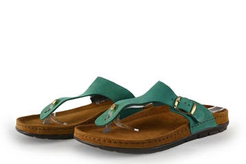 Rohde Slippers in maat 40 Groen, Kleding | Dames, Slippers, Verzenden, Rohde, Zo goed als nieuw
