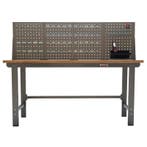 Werkbank met achterwand – Werkbank set 2 meter, kleur grijs., Ophalen of Verzenden, Nieuw