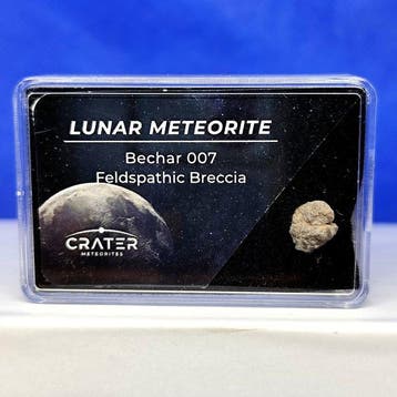 Echte meteoriet van de Maan. NIEUW!! BECHAR 007 (Algerije,, Verzamelen, Mineralen en Fossielen
