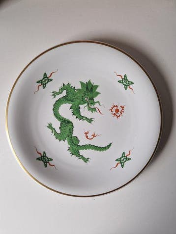 Meissen - Wandbord - 31 cm Wandbord - Porselein - Green Ming