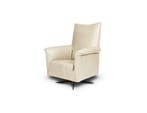 Fauteuil Viola - fauteuils - Creme, Nieuw, Leer