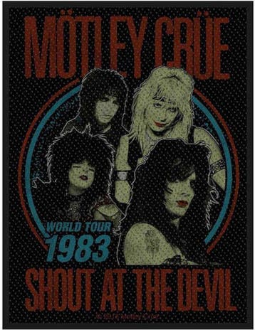 Mötley Crüe - Shout At The Devil patch officiële merchandise, Verzamelen, Ophalen of Verzenden, Nieuw, Kleding