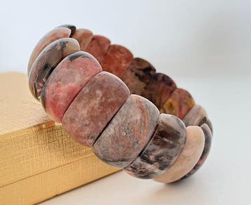 Rhodoniet armband- 94 g