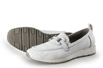 Tamaris Instappers in maat 40 Wit, Kleding | Dames, Schoenen, Tamaris, Verzenden, Zo goed als nieuw, Wit