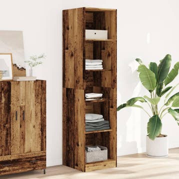 vidaXL Kledingkast 50x50x200 cm bewerkt hout oud hout, Huis en Inrichting, Kasten | Kledingkasten, Verzenden, Nieuw