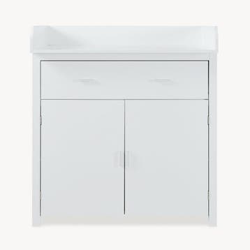 Luiercommode Starler met verschoonblad 104x96x77 cm wit [en., Kinderen en Baby's, Verzenden, Nieuw