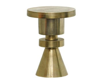 Bijzettafel Antique - Goud Aluminium - ø35x45 cm, Huis en Inrichting, Ophalen of Verzenden, Nieuw