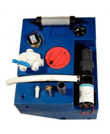 VUILWATERTANK SET MET VERZONKEN POMP  98 LITER -ALLPA-, Ophalen of Verzenden, Nieuw, Zeilboot of Motorboot
