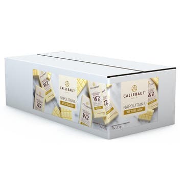 Callebaut Napolitains Repen Wit (75x13,5g), Verzenden, Nieuw
