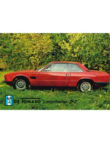 DE TOMASO LONGCHAMP 2+2 ANSICHTKAART, Nieuw, Author