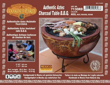 SOL-Y-YO Mexicaanse tafelbarbecue vuurschaal met decoratie, Ophalen of Verzenden, Nieuw, SOL-Y-YO, Met accessoires