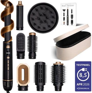 Sansbeauté 8 in 1 airstyler met diffuser en opbergdoos, Verzenden, Nieuw