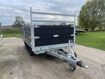 Parabolic elektrische kipper, 400x200, 3500kg tridem, Auto diversen, Aanhangers en Bagagewagens, Ophalen of Verzenden, Nieuw