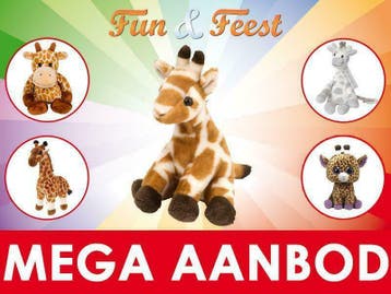 Knuffel giraffe - Het grootste aanbod pluche giraffe knuffel, Ophalen of Verzenden, Nieuw, Overige typen