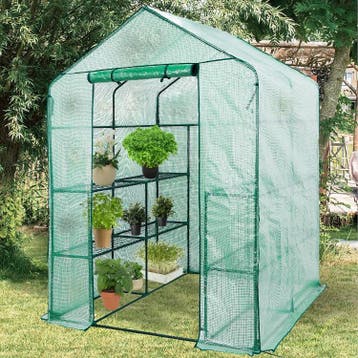 Tuinkas | Broeikas | Foliekas | Kas | 143x143x196cm | HDPE, Verzenden, Nieuw