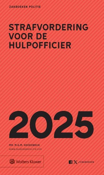 Zakboek Strafvordering voor de Hulpofficier / 2025, Boeken, Verzenden, Gelezen, M.G.M. Hoekendijk