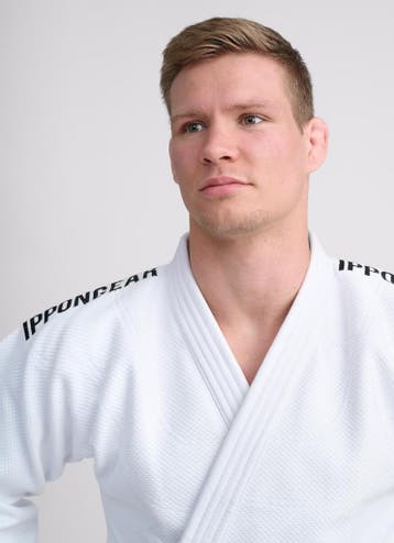 Ippon Gear Legend 2 IJF Witte jas slimfit (Maat: 160), Verzenden, Nieuw, Judo, Vechtsportpak