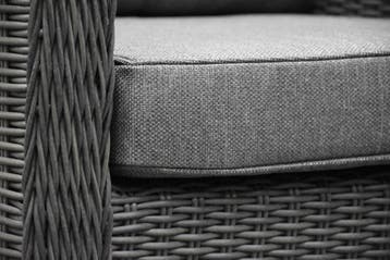 Bilbao premium dining loungeset 9 delig antraciet wicker, Ophalen of Verzenden, Nieuw, Wicker