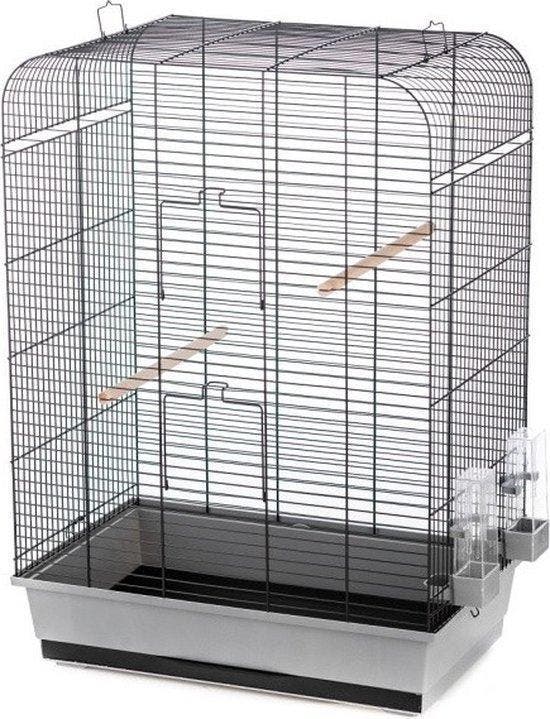 Vogelkooi - Nina  Zwart - 54 x 34 x 75 cm, Dieren en Toebehoren, Vogels | Hokken en Kooien, Vogelkooi, Nieuw, Metaal, Ophalen of Verzenden