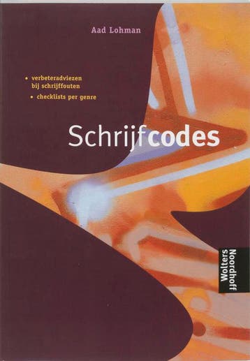 Schrijfcodes druk 1 9789001544898, Zo goed als nieuw