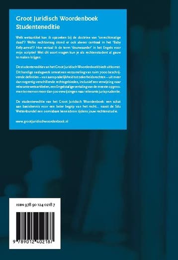 Groot Juridisch Woordenboek 2018 9789012402187 Wasima Khan, Boeken, Woordenboeken, Verzenden, Zo goed als nieuw, Wasima Khan