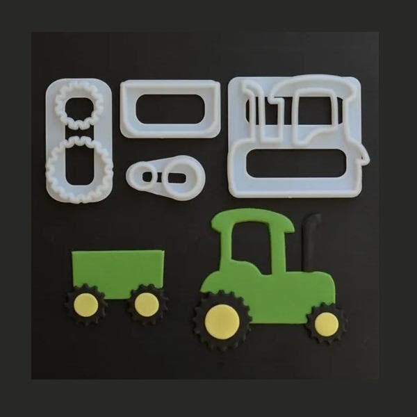 FMM Uitstekers Tractor Set/4, Hobby en Vrije tijd, Taarten en Cupcakes maken, Nieuw, Verzenden