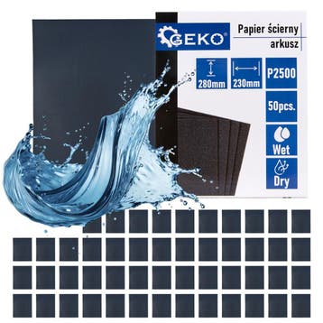 Schuurpapier P2500 - 230x280 Mm - Schuren Op Waterbasis - 50, Ophalen of Verzenden, Nieuw