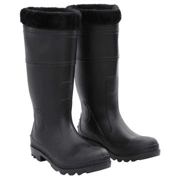 vidaXL Regenlaarzen met verwijderbare sokken maat 43 PVC, Verzenden, Nieuw