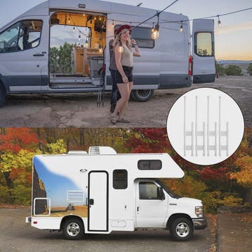 4x Verstelbare Stang voor RV Douchehoek & Camper - Telescopi, Verzenden, Nieuw
