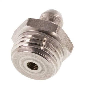 Rechte Smeernippel RVS R 1/4 Inch DIN 71412, Verzenden, Nieuw