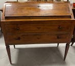 Schrijftafel - Directoire, midden 19e eeuw. Notenhout,, Antiek en Kunst