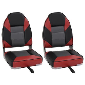 vidaXL Bootstoelen 2 st inklapbaar met hoge rugleuning, Verzenden, Nieuw