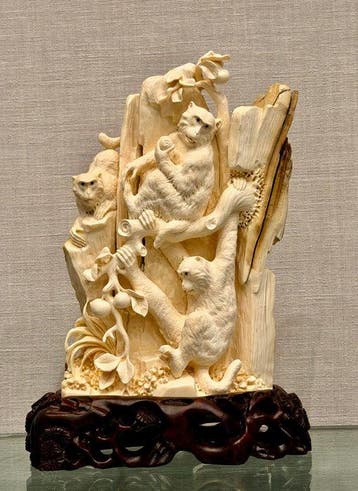 Figuur - Fossilized ivory - mammoetivoor