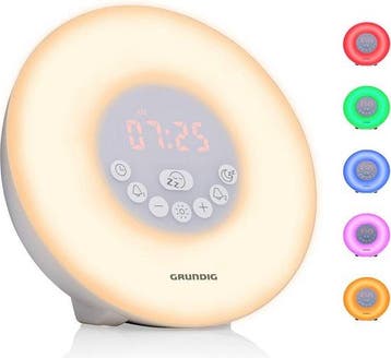 2dekans | Grundig Digitale Licht Wekker met 10 Natuurlijke, Ophalen of Verzenden, Zo goed als nieuw