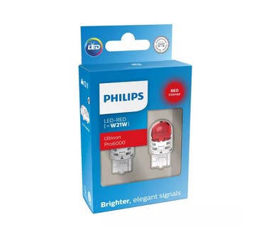 Philips W21W LED Retrofit Rood 12V 2 Stuks, Ophalen of Verzenden, Nieuw